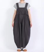 ハンドスモッキングコットンポプリン　サロペット